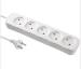 Euro 3-Way 16A Extension Power Strip and Switch