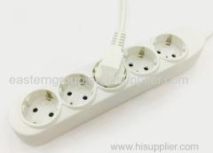 Euro germany extension socket with 6 outlets