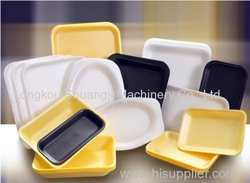 Process of disposable lunch box machine