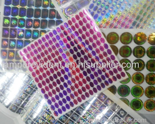 custom holographic laser stickers