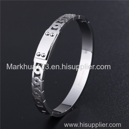 classic stainless steel bangles bracelets