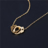 PVD plating rose gold stainless steel pendant necklaces