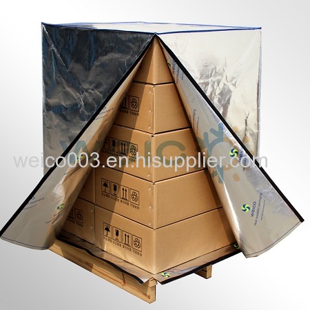Insulated heat reflective thermal pallet cover