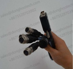 Cognex Camera 1x4 Hirose Cable with DB25 Or HDP 25 To Hirose HR10A-10P-12JS