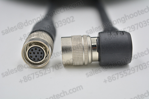 Hi-Flex CCXC Right Angle 90 Degree Hirose Cable for Industrial Camera 2 Meters