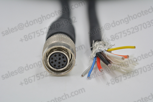 Flexible Camera Power Hirose Cable with 12pin Female Connector for Machine Vision System