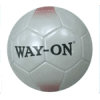 Laminated soccer ball PU/NYLON WOUND RUBBER/ BUTYL BLADDER