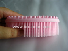 silicone boby brush/shower brush/head clean brush