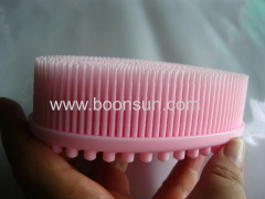 silicone boby brush/shower brush/head clean brush