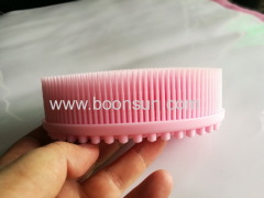 silicone boby brush/shower brush/head clean brush