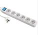 electrical power extension socket 6way outlet european 16A 250V power strip
