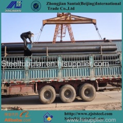 ERW schedule 40 black carbon steel pipe used for oil and gas pipeline