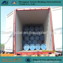 Erw carbon black round steel natural gas pipe