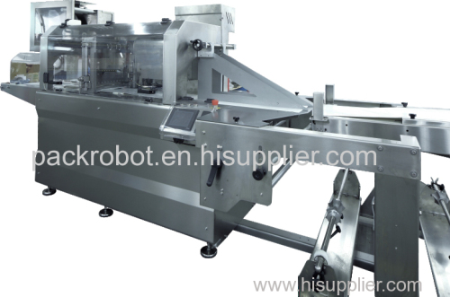 Machine especially desigened for shrink wrapping food products.