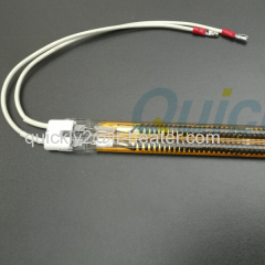 Gold coating infrared heater tube