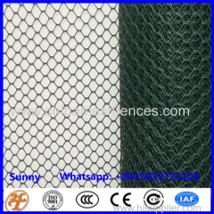 PVC coated and galvanized hexagonal wire mesh chicken wire netting