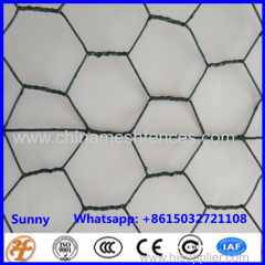 PVC coated and galvanized hexagonal wire mesh chicken wire netting