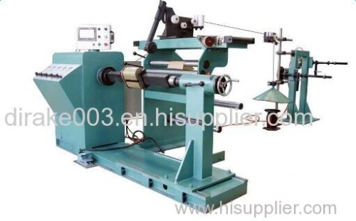 Transformer enameled flat wire coil winding machine