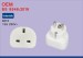 Adapter Plug UK 3 Pin to 2 Pin EU Electric Travel Adaptor Socket uk to europe