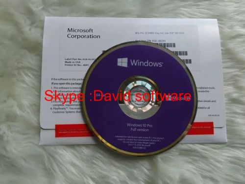 windows 10 professional oem dvd box win10 pro oem box factory sealed new online activation high quality