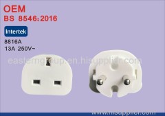 uk to eu ac power travel plug adapter