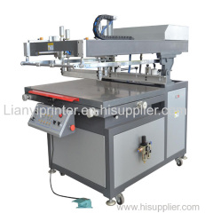 Tilted-arm Flat Bed Screen Printer with Vaccum Table