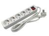 European power strip 5 way extension cord multiple socket with switch