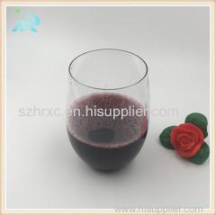 4 oz PET plastic wine glasses