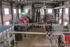 Hot air rotary drum dryer for sludge drying treatment