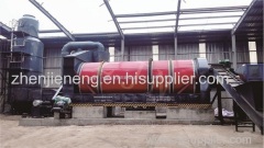 Hot air rotary drum dryer for sludge drying treatment