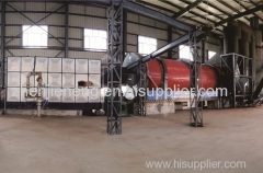 Hot air rotary drum dryer for sludge drying treatment