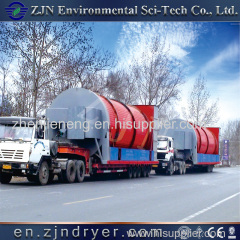 China leading manufacturer three cylinder dryer for municipal sludge