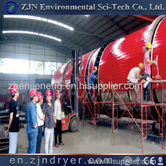 China leading manufacturer three cylinder dryer for municipal sludge