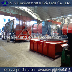 China leading manufacturer three cylinder dryer for municipal sludge