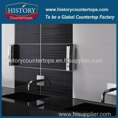 new style black marble for bathroom countertops best quality solid surface vanity tops material for hospitality project