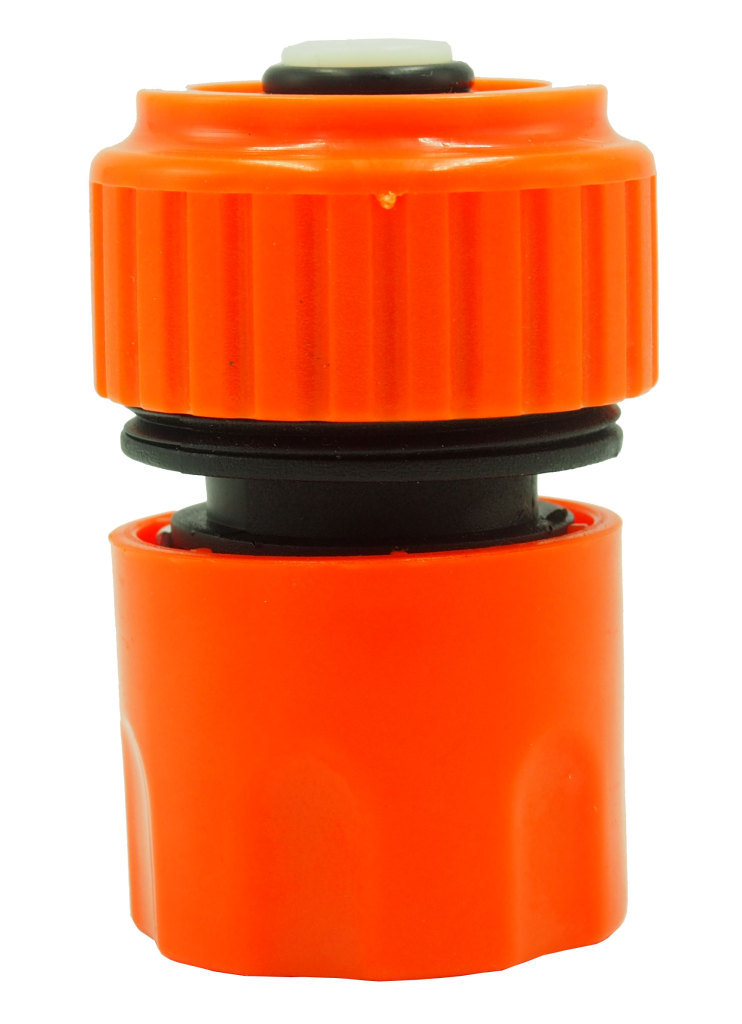Plastic 3/4" Snap-In garden hose Quick Connector with waterstop