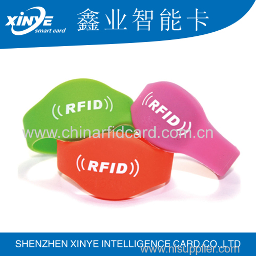 Hot sale NTAG203 silicone wristband