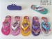 Summer cartoon princess printed multicolors eva flip flops slippers for kids girls