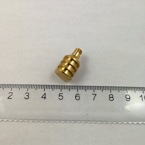 Customized small & tiny bronze brass lathe made part
