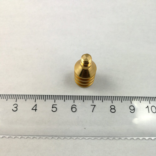 Custom lathe part brass lathe part