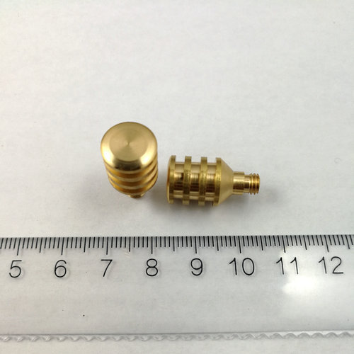 Custom lathe part brass lathe part