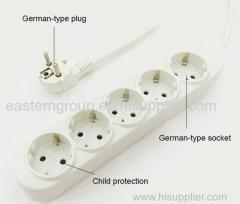 European Germany type office table Power Strip with anti surge device