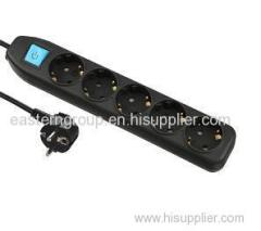 Good Quality Multi Germany socket type standard grounding USB power strip with surge protector and overload protector