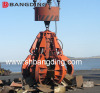 Electric Hydraulic orange peel grab bucket for handling scrap bulk cargo