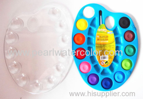 12 colors Solid Watercolor paint set