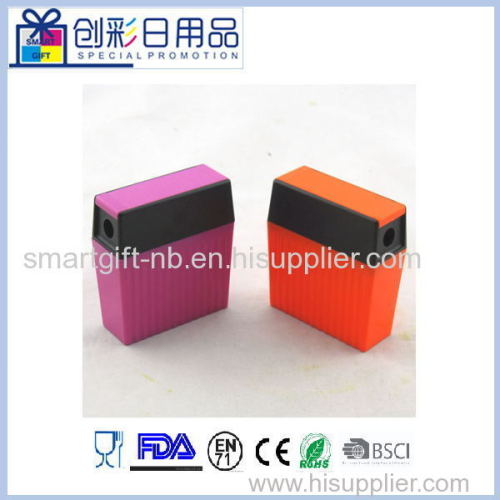 Square bin type double-head pencil sharpener