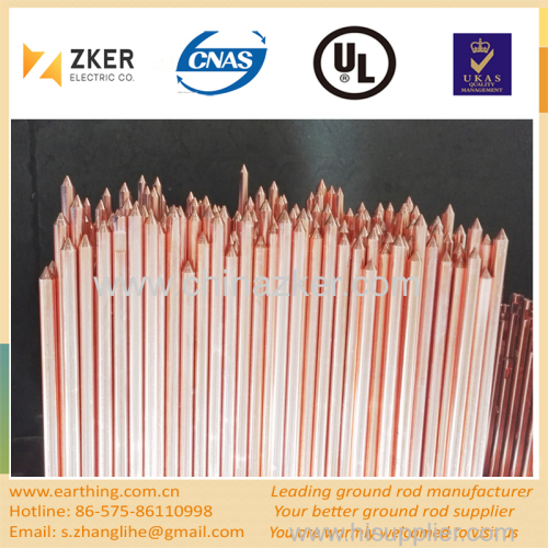 copper clad pointed grounding rod