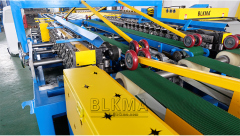 BLKMA Ventilation Duct Metal Sheet Forming Machine / U shape Air Duct Production Line 5