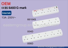 SASO Saudi Arabia Extension 4 Gang 6 Gang Extension Cord Multiple Switch