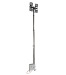 vertical mount 4.2m pneumatic telescopic mast lighting tower 4x500W Halogen lamps